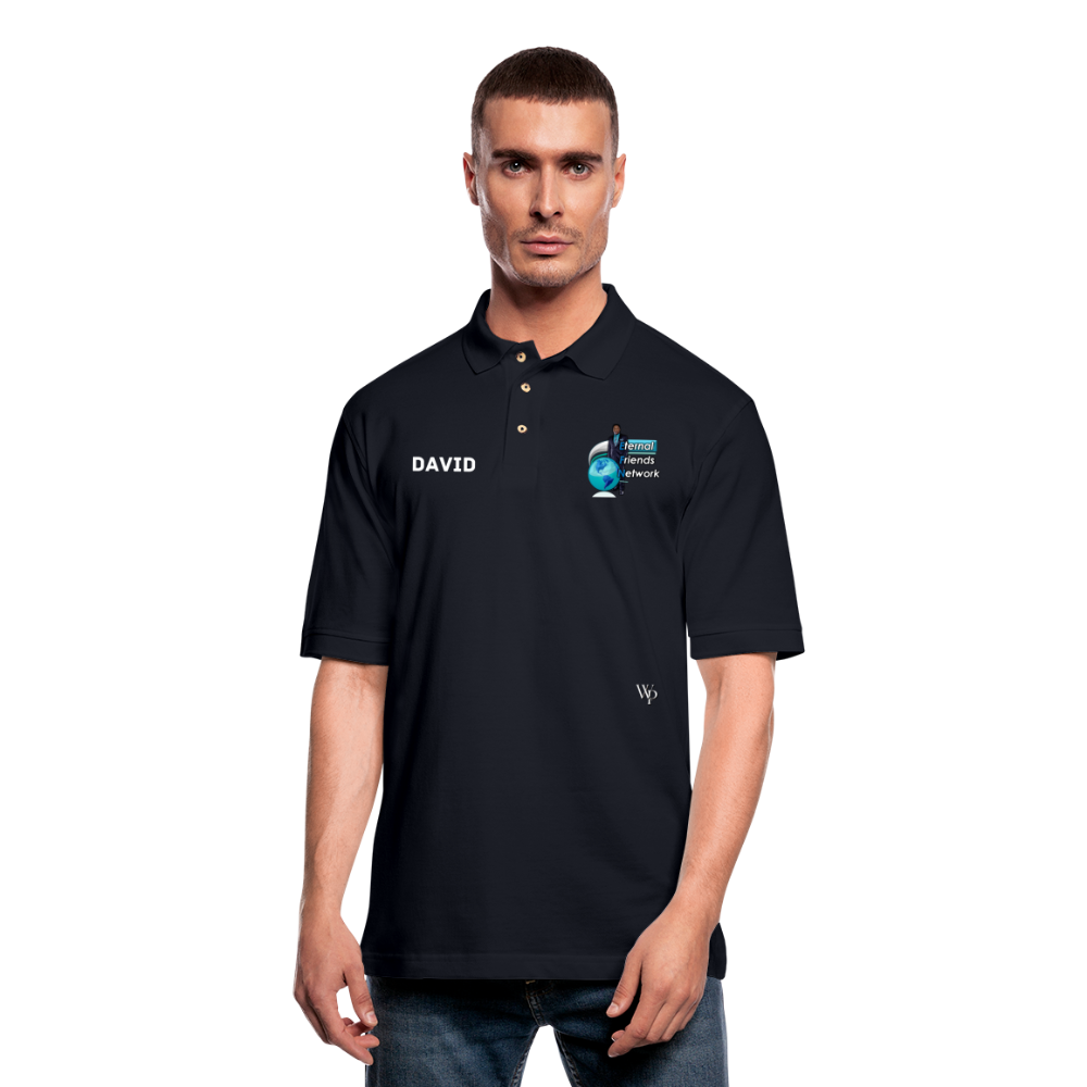 EFN Men's Pique Polo Shirt - midnight navy