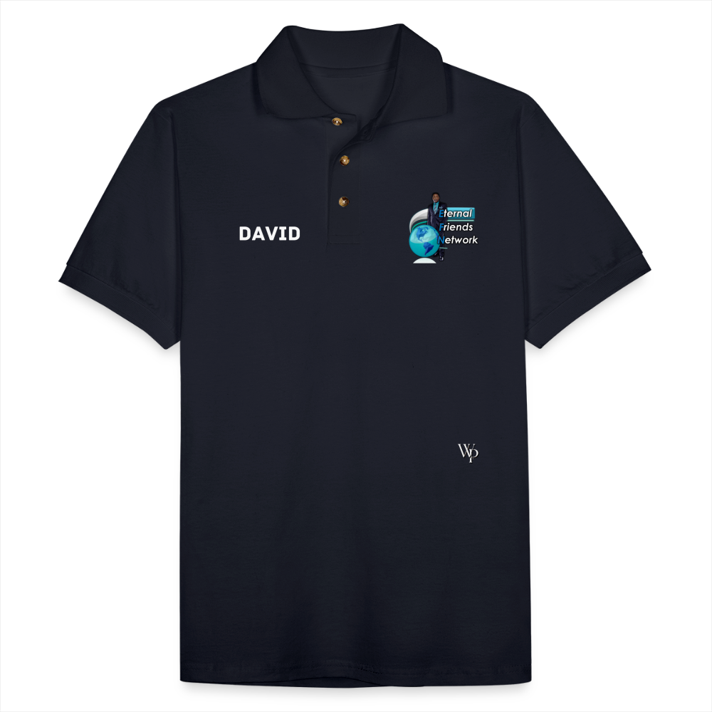 EFN Men's Pique Polo Shirt - midnight navy