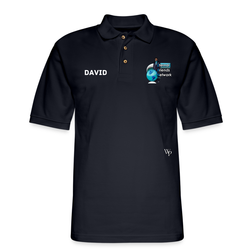 EFN Men's Pique Polo Shirt - midnight navy