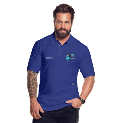 EFN Men's Pique Polo Shirt - royal blue