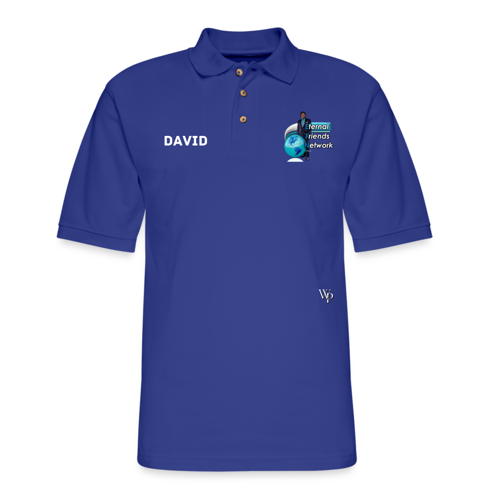 EFN Men's Pique Polo Shirt - royal blue