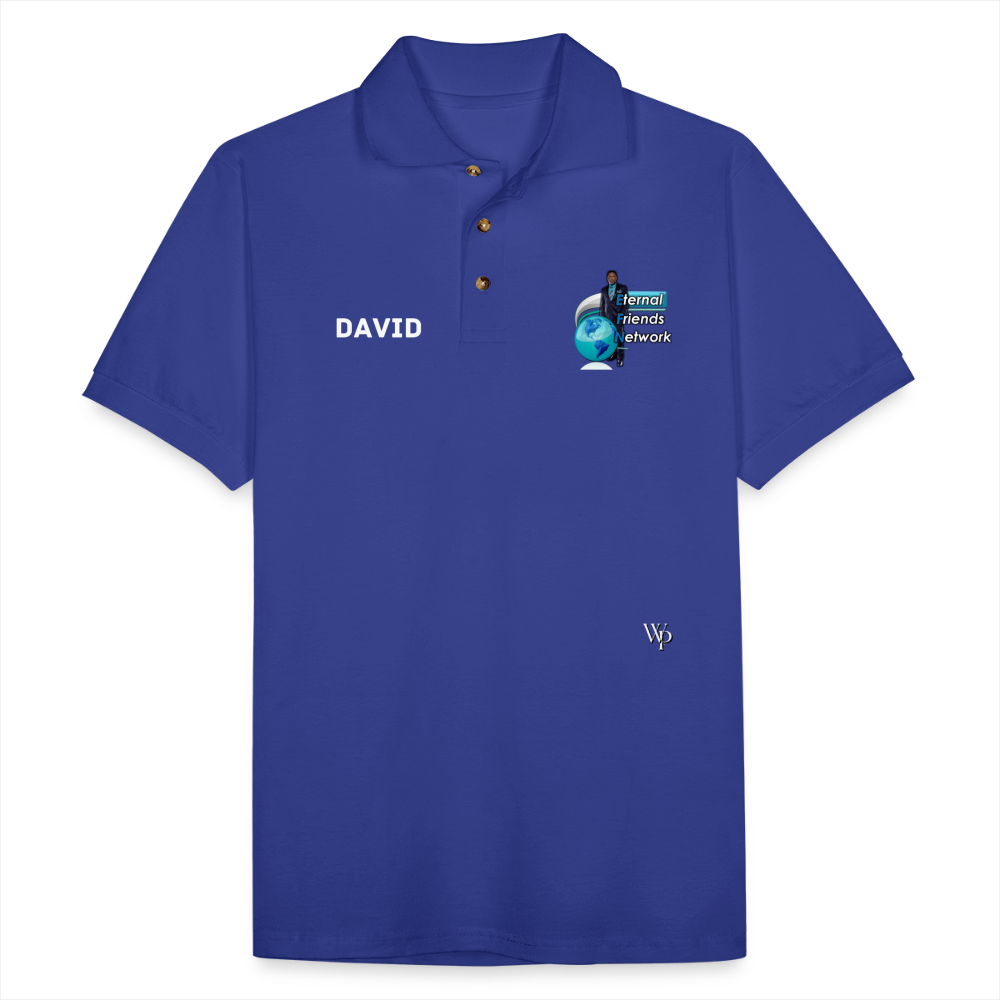 EFN Men's Pique Polo Shirt - royal blue