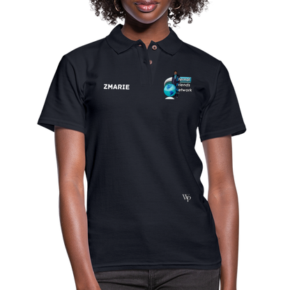 EFN Women's Pique Polo Shirt - midnight navy