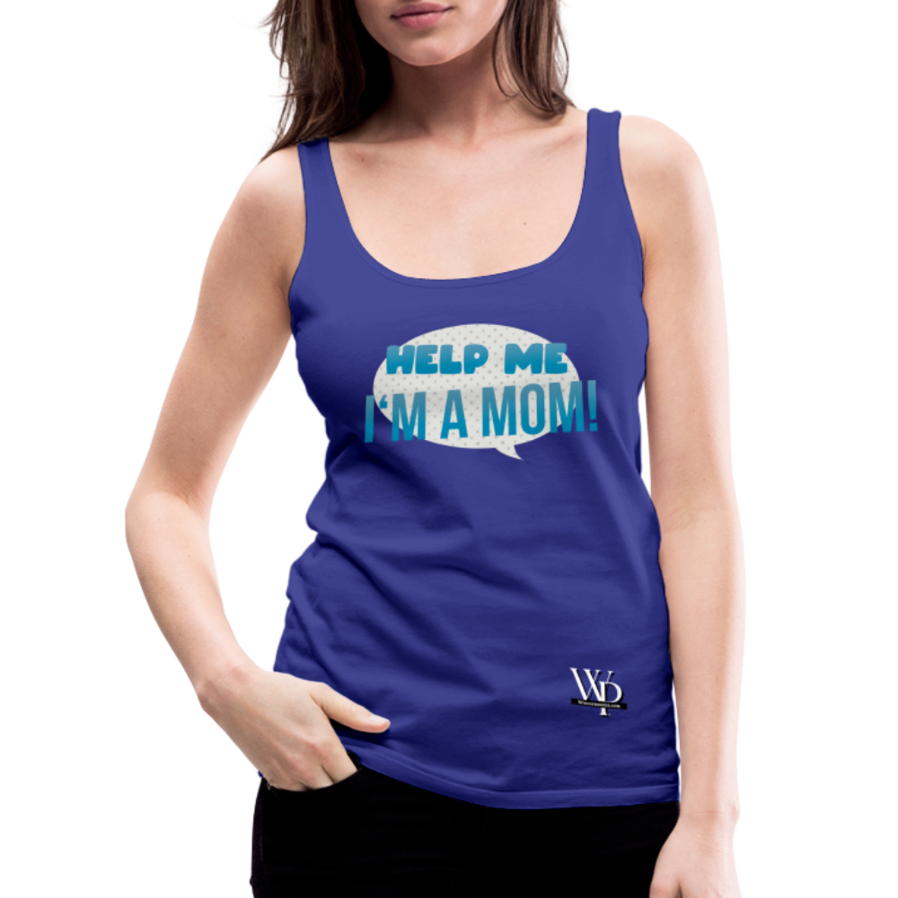 Help Me! Women’s Premium Tank Top - royal blue