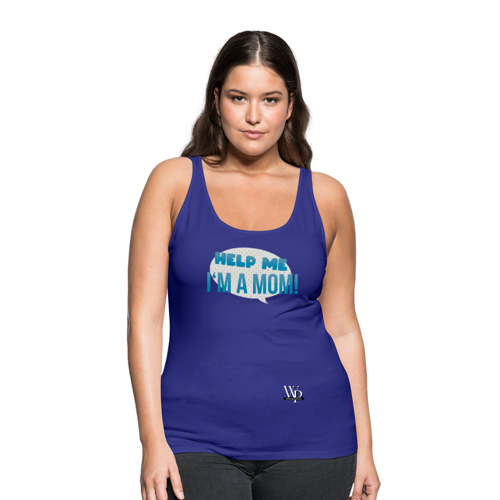 Help Me! Women’s Premium Tank Top - royal blue