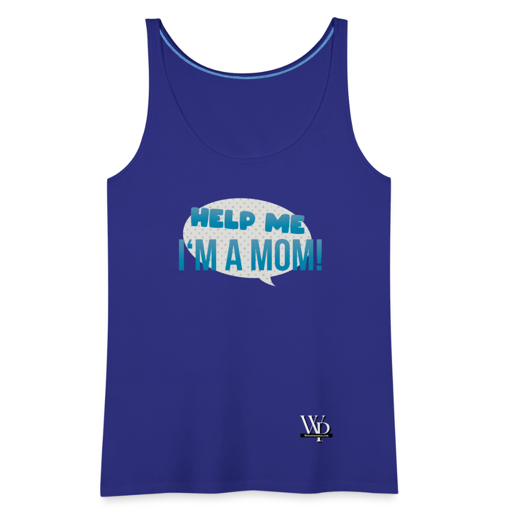Help Me! Women’s Premium Tank Top - royal blue