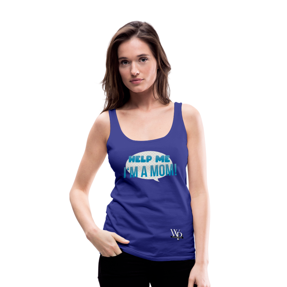 Help Me! Women’s Premium Tank Top - royal blue