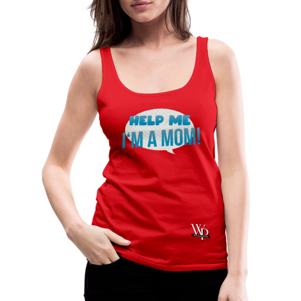 Help Me! Women’s Premium Tank Top - red