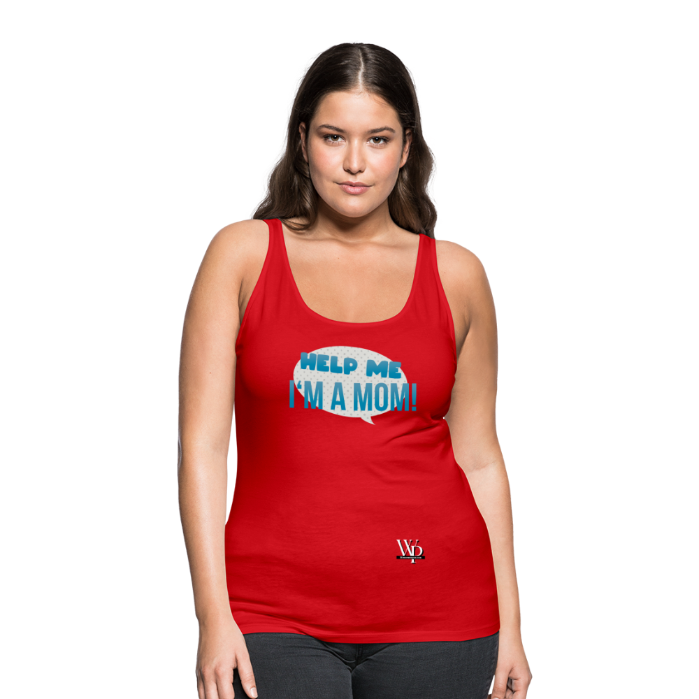 Help Me! Women’s Premium Tank Top - red