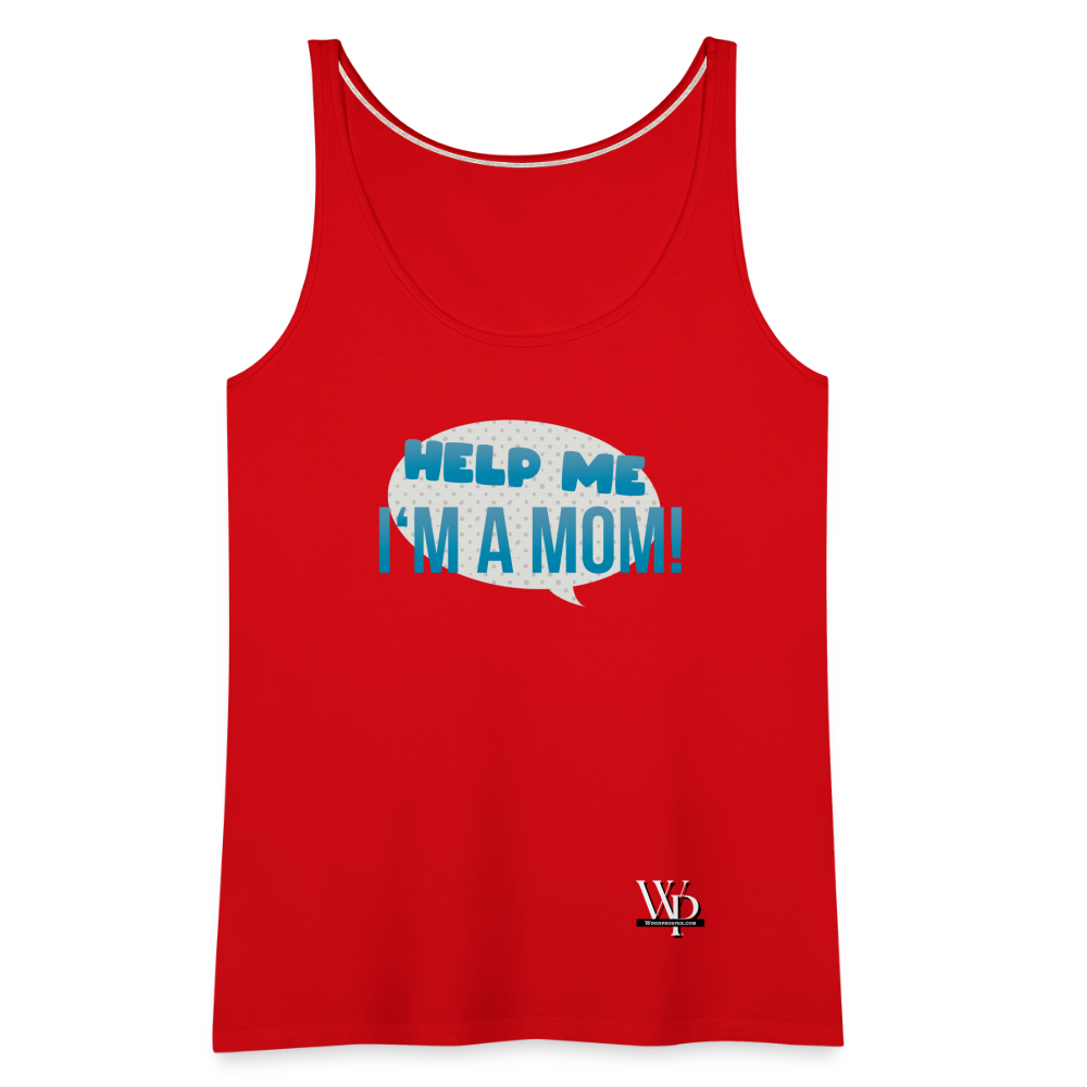 Help Me! Women’s Premium Tank Top - red
