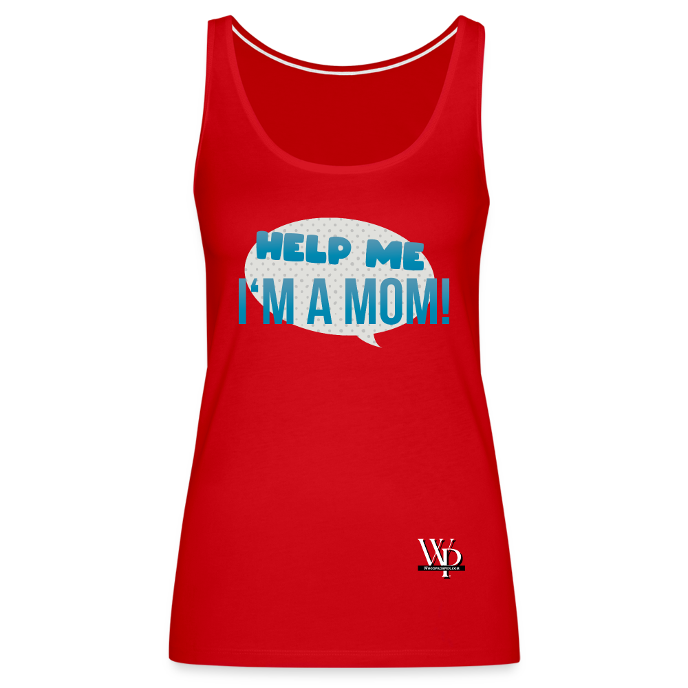 Help Me! Women’s Premium Tank Top - red