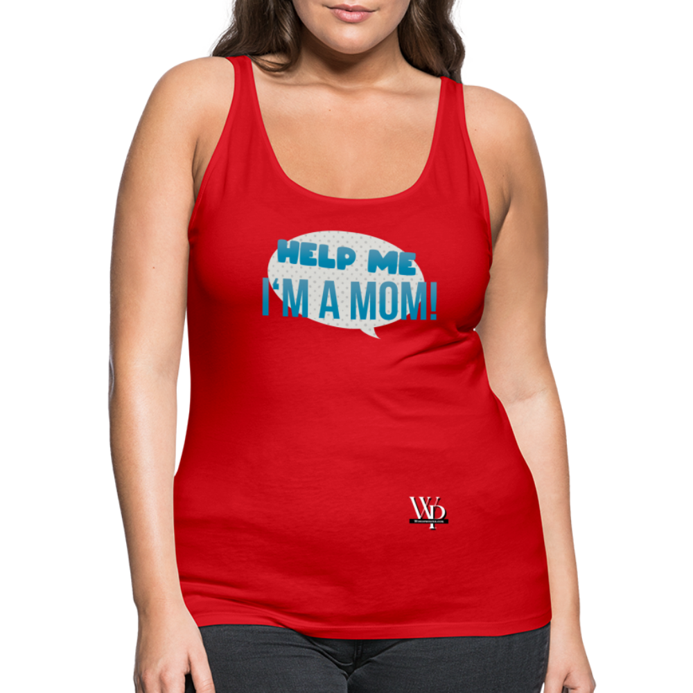 Help Me! Women’s Premium Tank Top - red