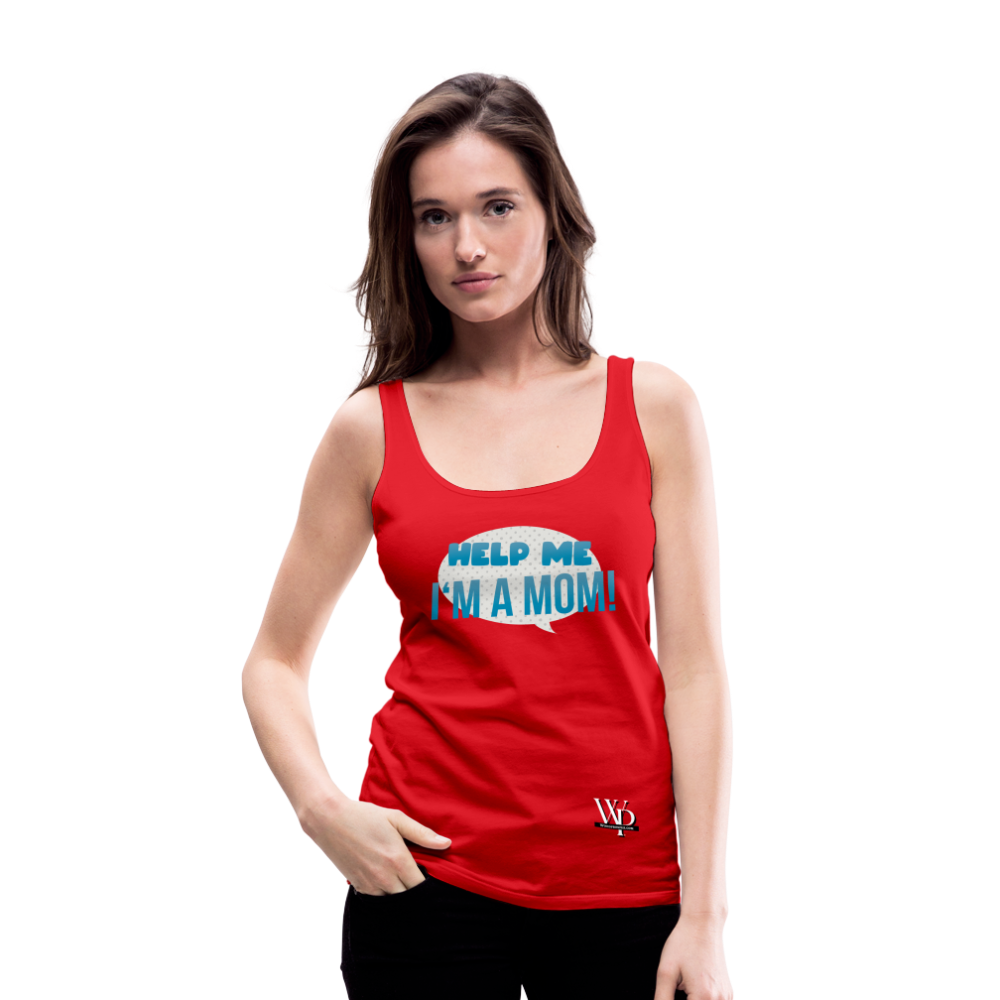 Help Me! Women’s Premium Tank Top - red