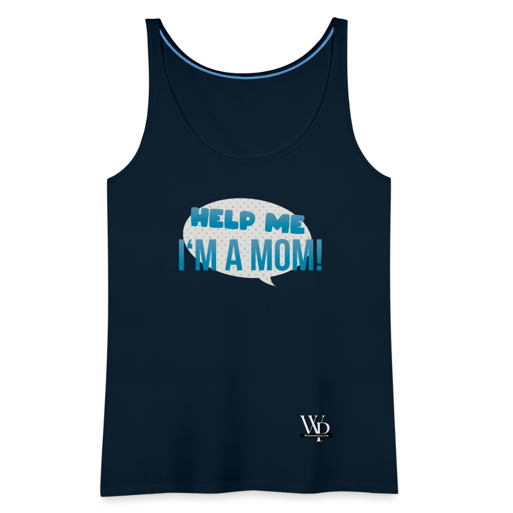 Help Me! Women’s Premium Tank Top - deep navy