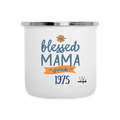 Blessed Mama Since Customizable Camper Mug - white