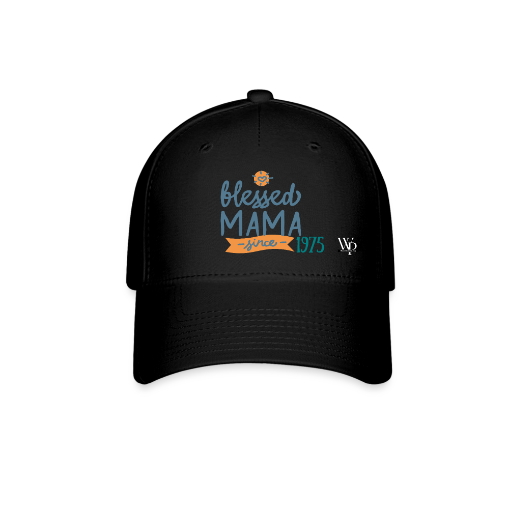 Blessed Mama Since Customizable Baseball Cap - black