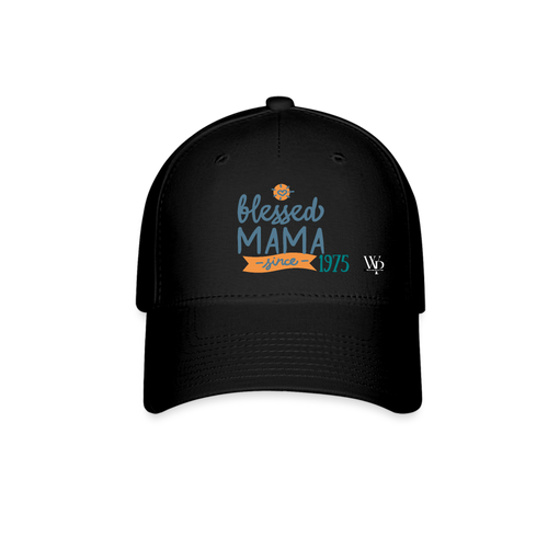 Blessed Mama Since Customizable Baseball Cap - black
