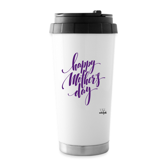 Happy Mother's Day Travel Mug - white