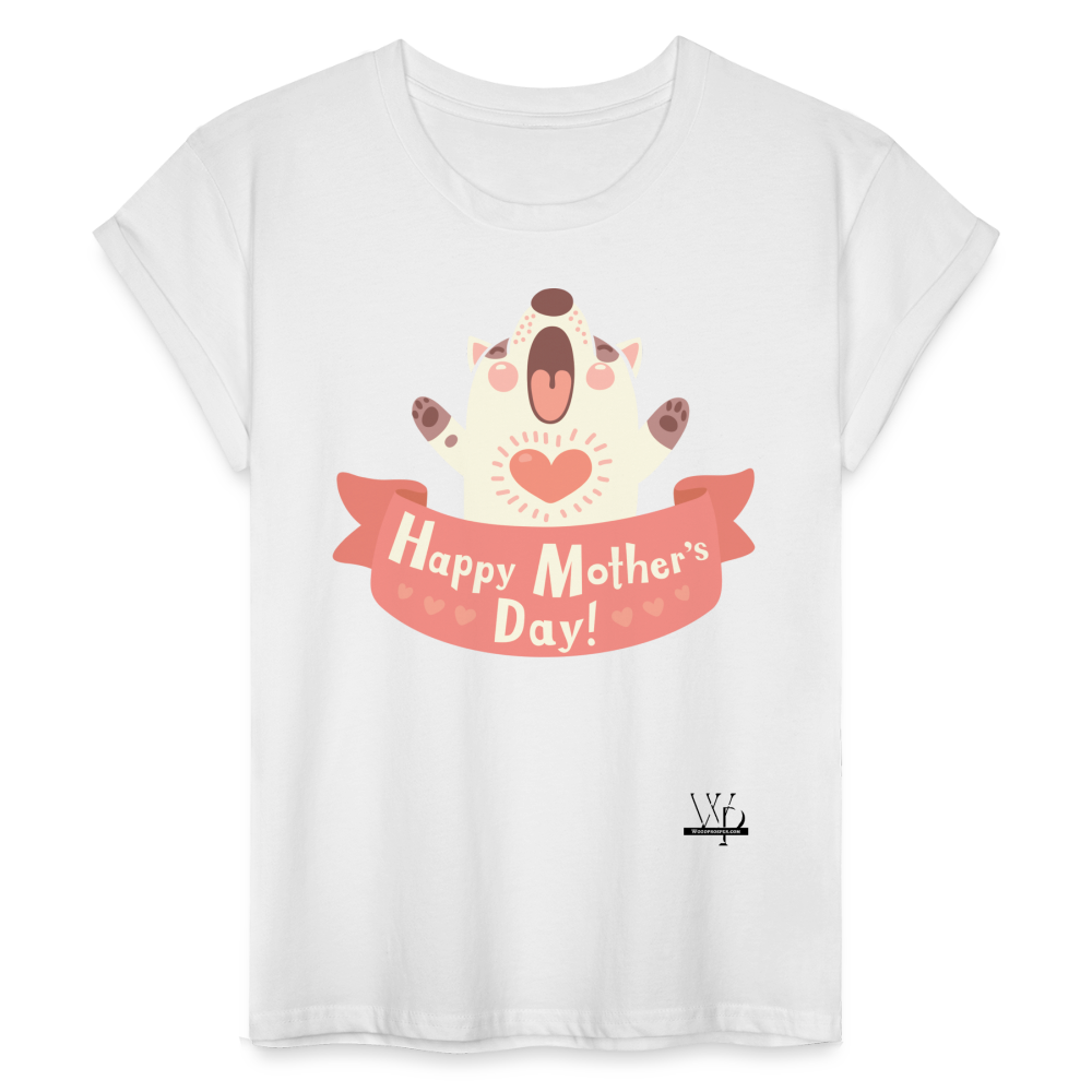 Happy Mother's Day-Big Hugs Fit T-Shirt - white