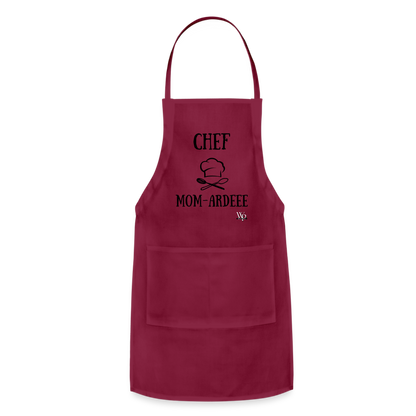 CHEF MOM-ARDEEE Adjustable Apron - burgundy