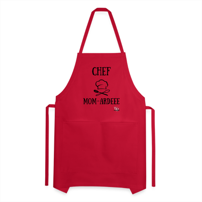 CHEF MOM-ARDEEE Adjustable Apron - red