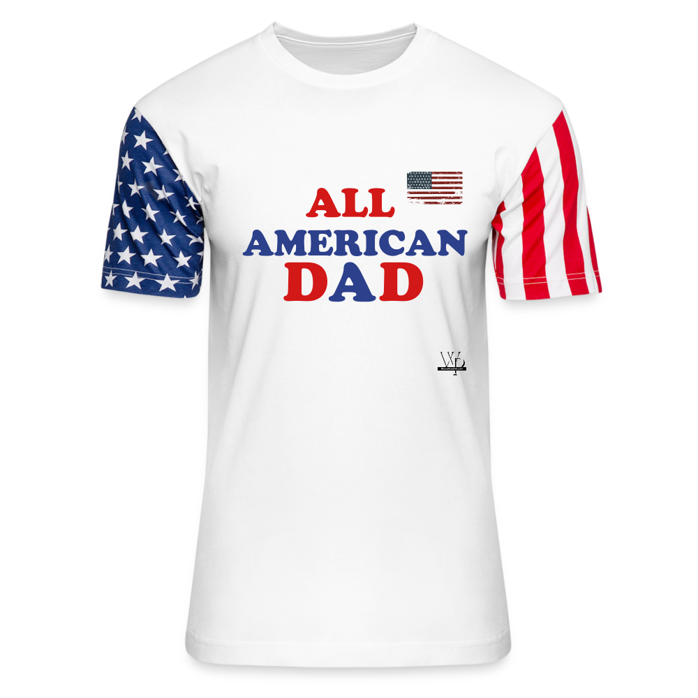 ALL AMERICAN DAD-FATHERS DAY T-SHIRT - white