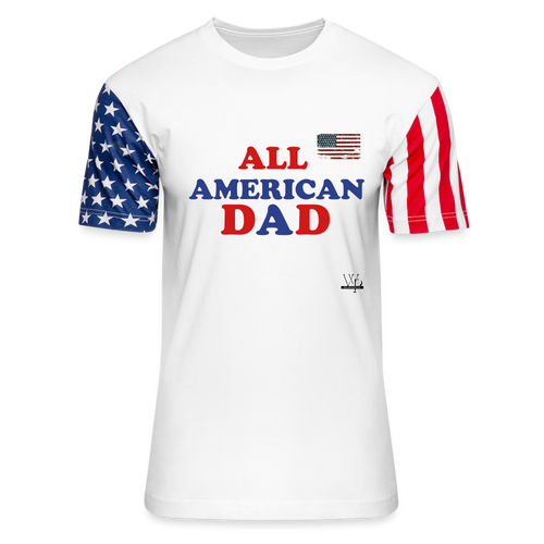 ALL AMERICAN DAD-FATHERS DAY T-SHIRT - white