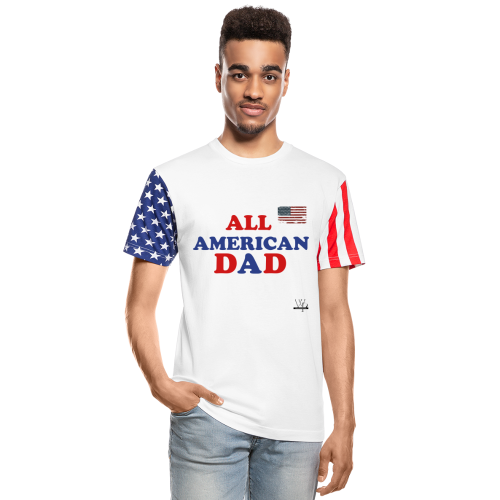 ALL AMERICAN DAD-FATHERS DAY T-SHIRT - white