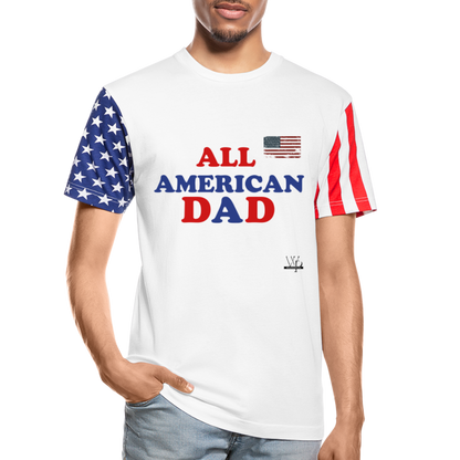 ALL AMERICAN DAD-FATHERS DAY T-SHIRT - white