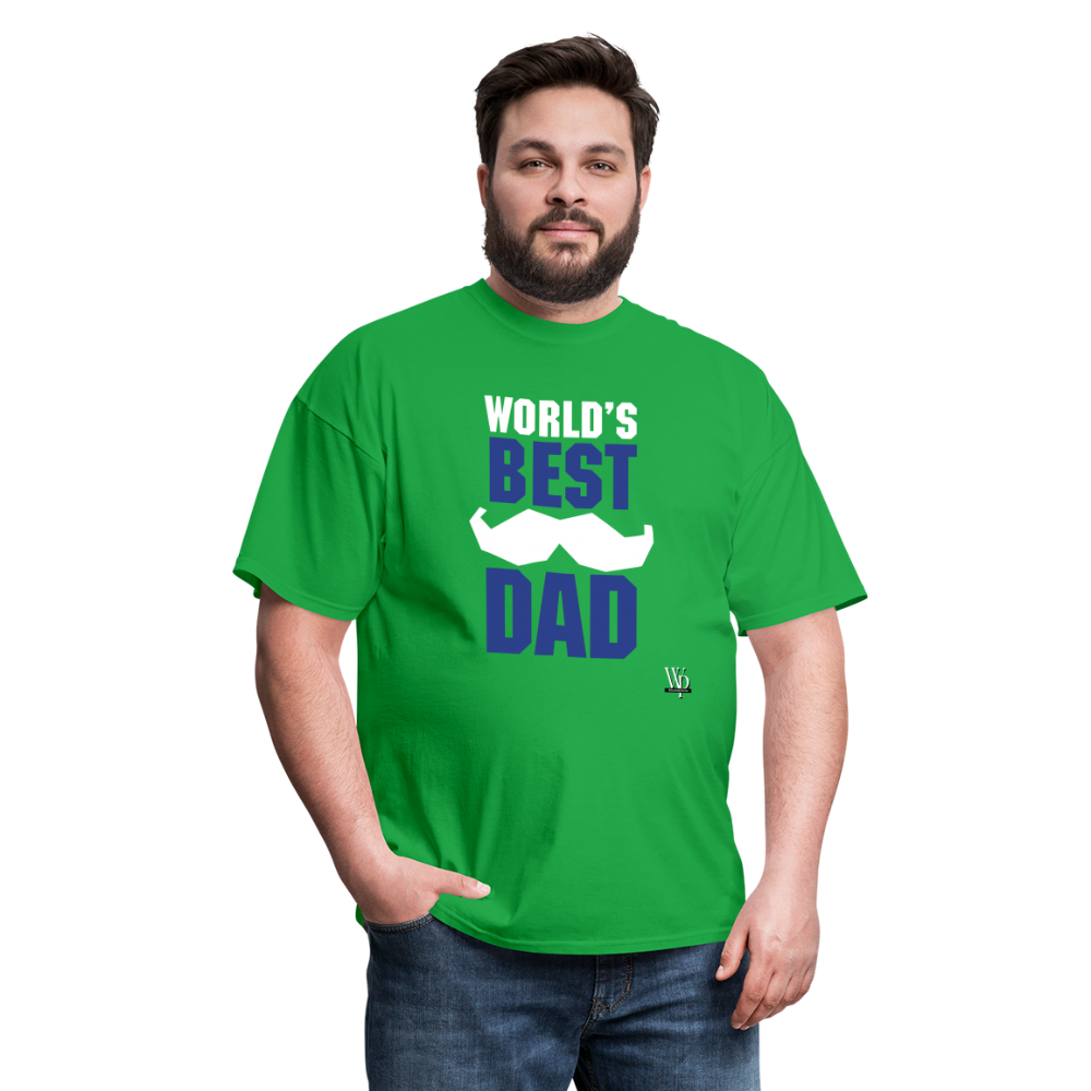 World's Best Dad T-shirt - bright green
