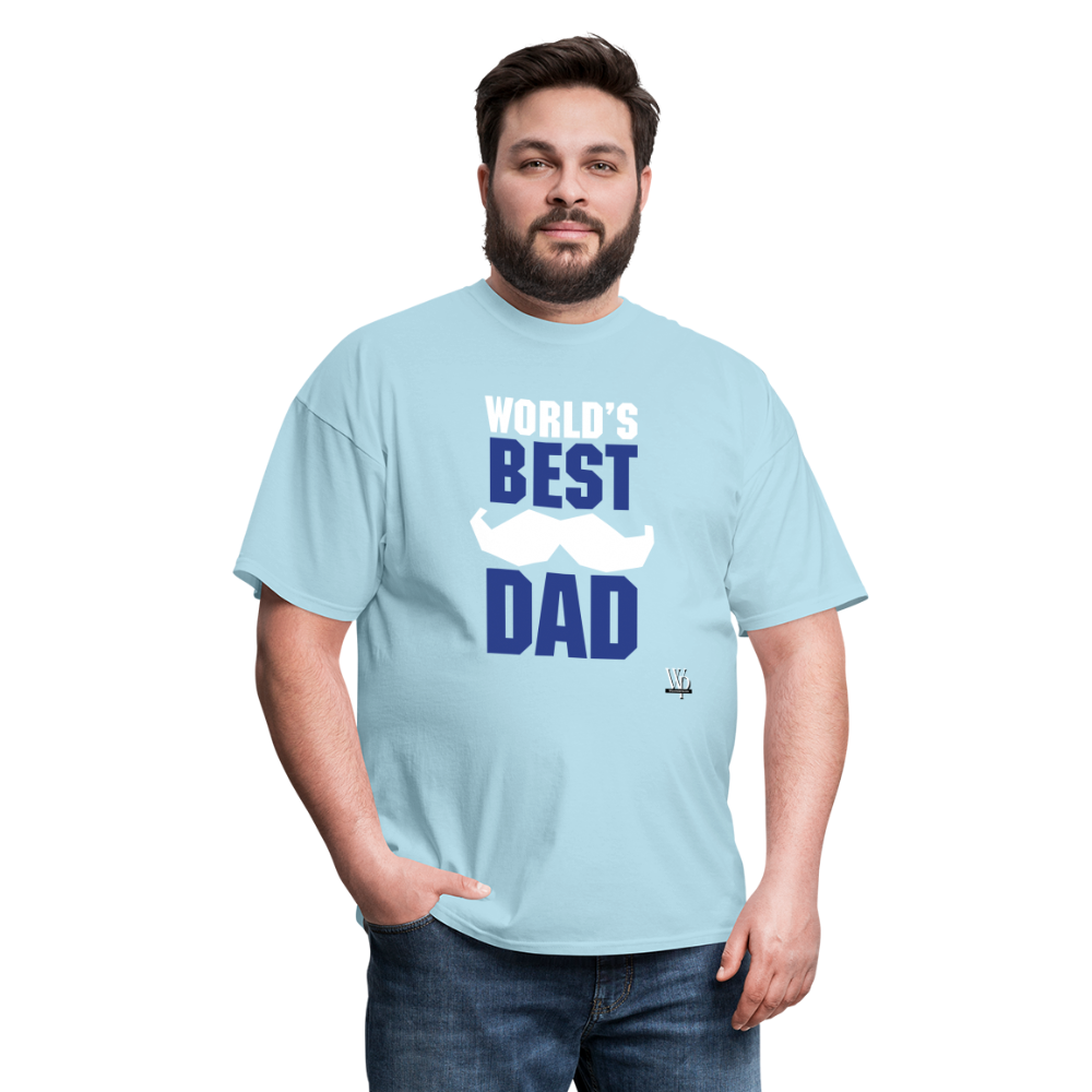 World's Best Dad T-shirt - powder blue
