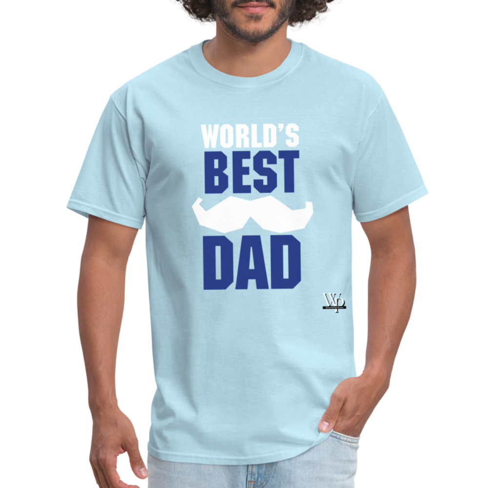 World's Best Dad T-shirt - powder blue