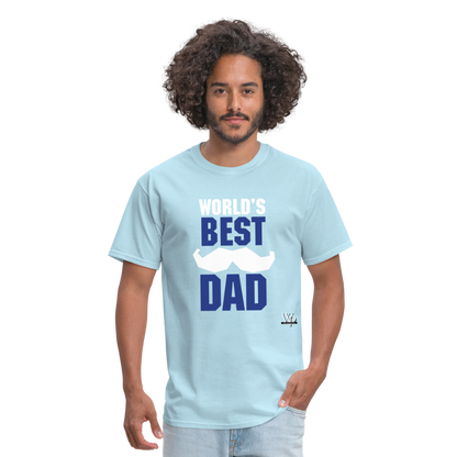 World's Best Dad T-shirt - powder blue
