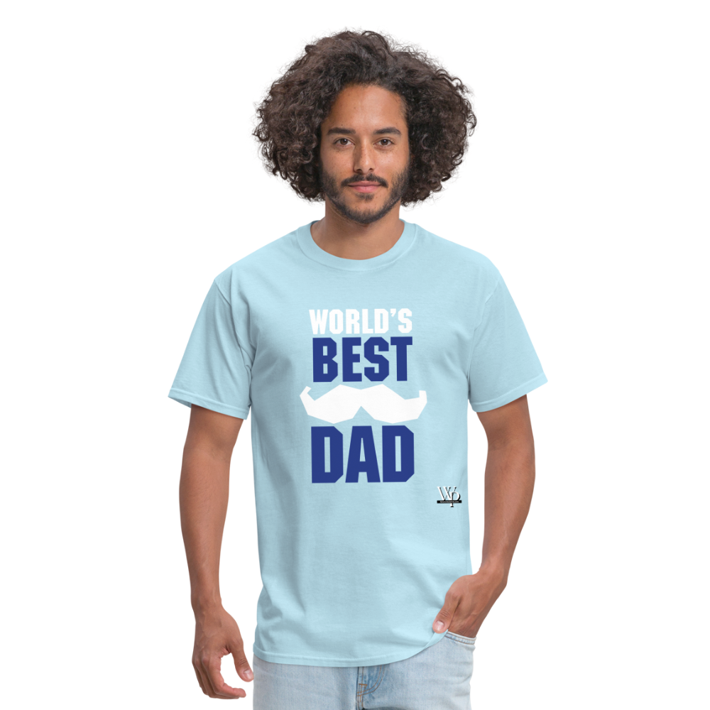 World's Best Dad T-shirt - powder blue