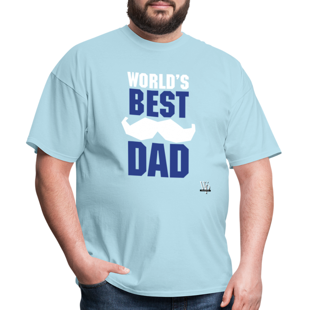 World's Best Dad T-shirt - powder blue