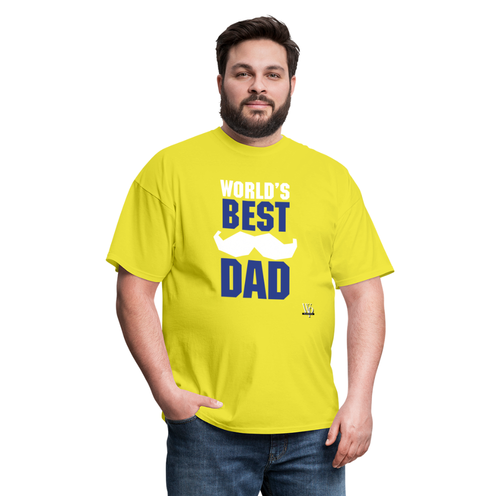 World's Best Dad T-shirt - yellow