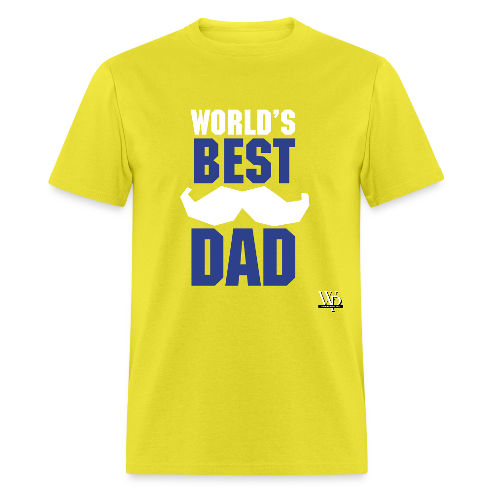 World's Best Dad T-shirt - yellow