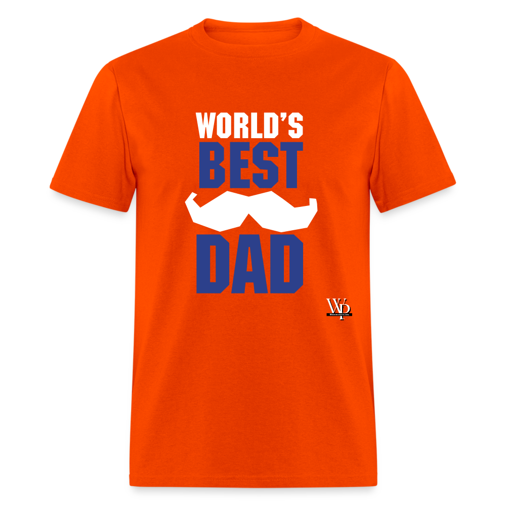 World's Best Dad T-shirt - orange