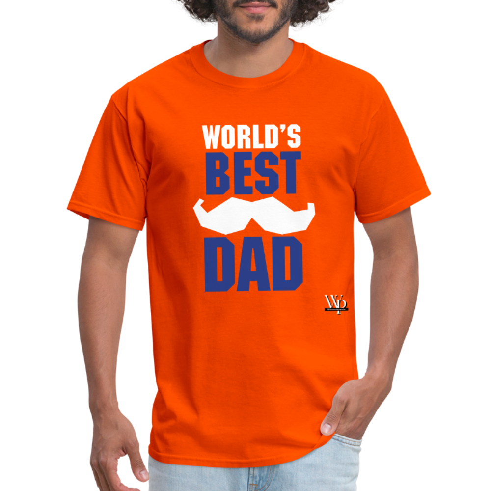 World's Best Dad T-shirt - orange