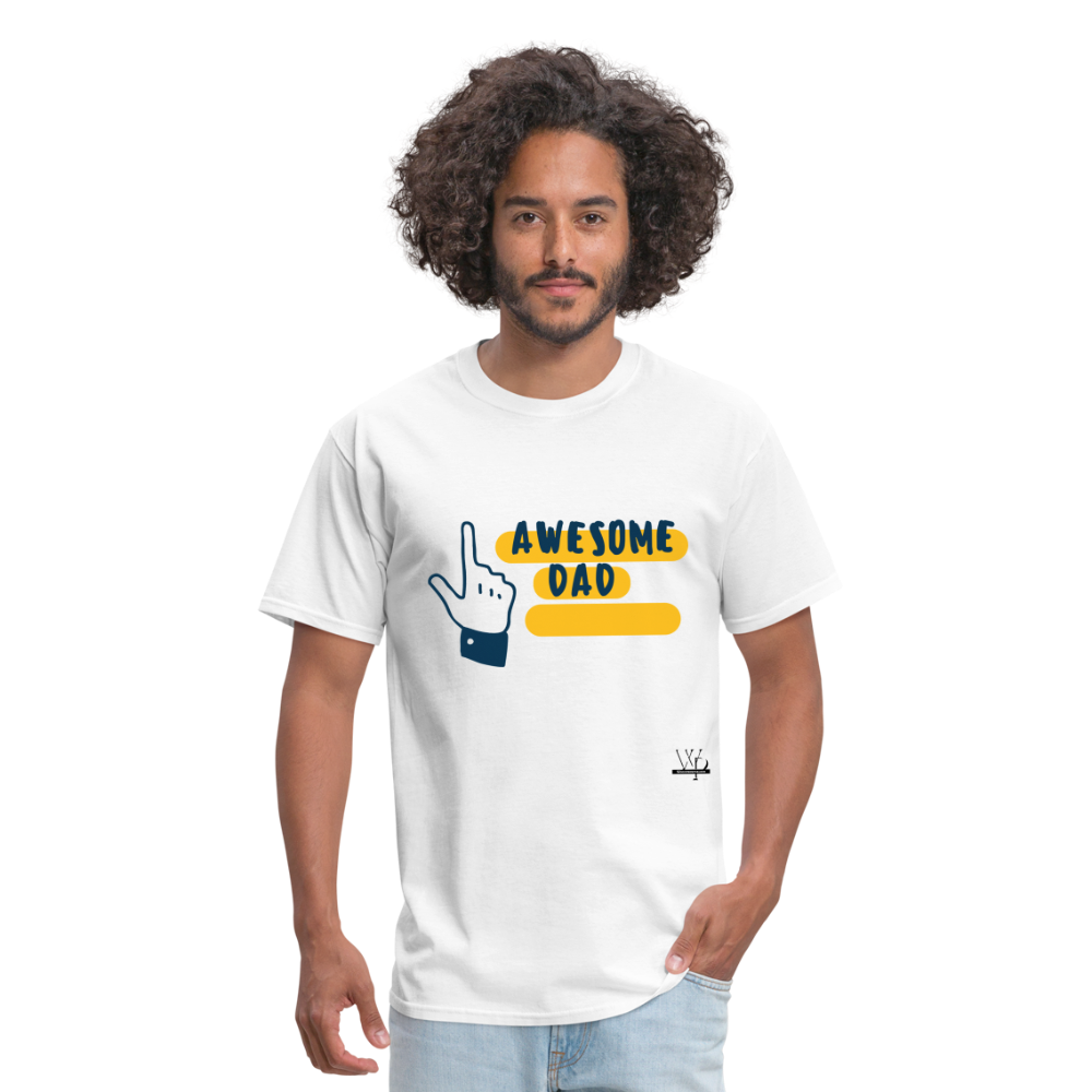 Awesome Dad T-shirt - white