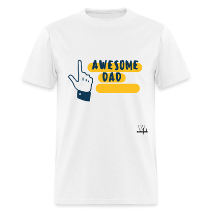 Awesome Dad T-shirt - white