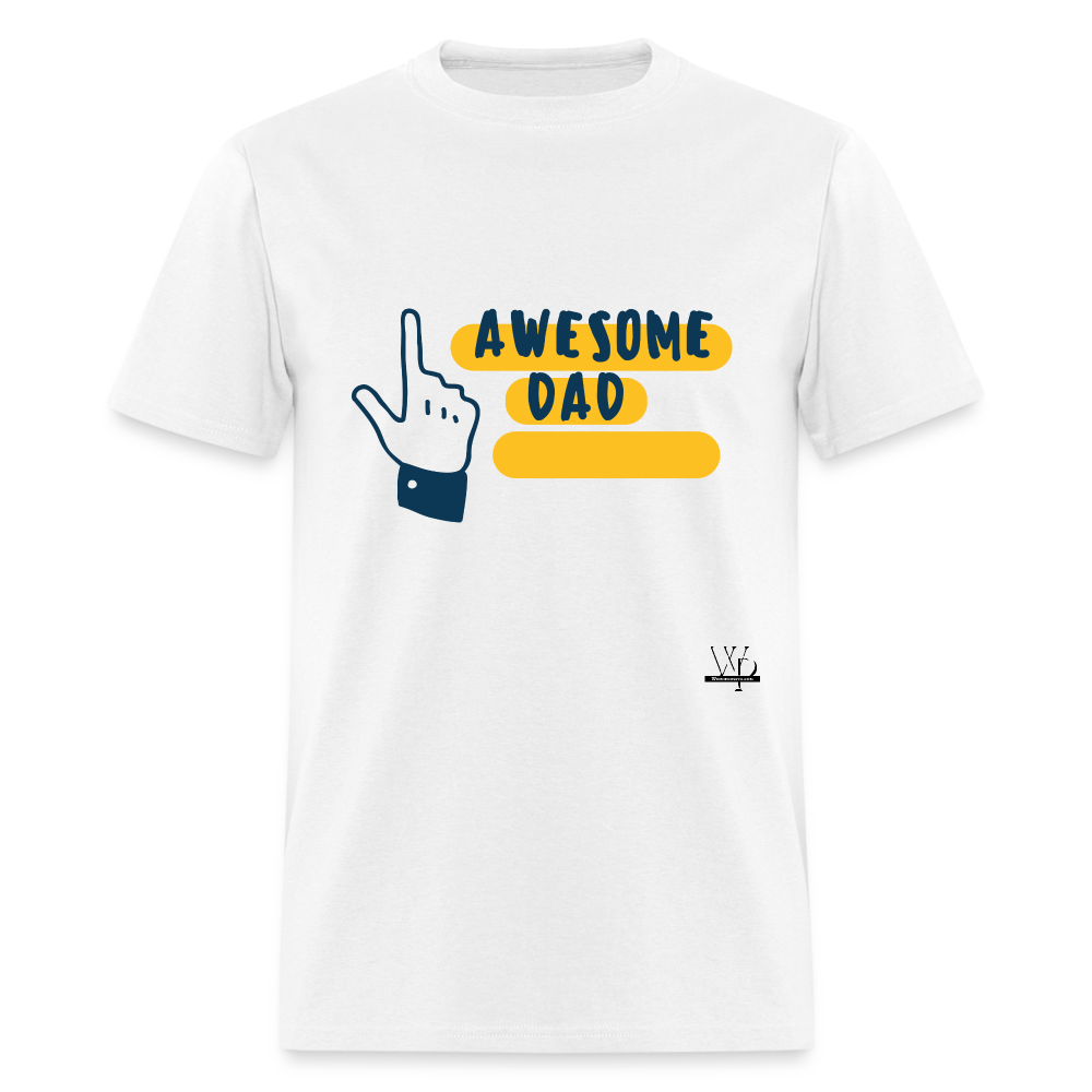 Awesome Dad T-shirt - white