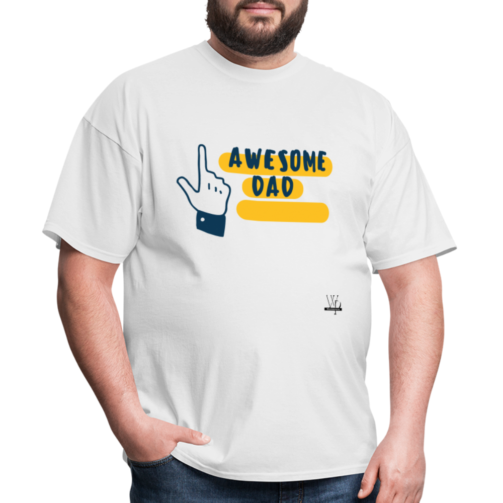 Awesome Dad T-shirt - white