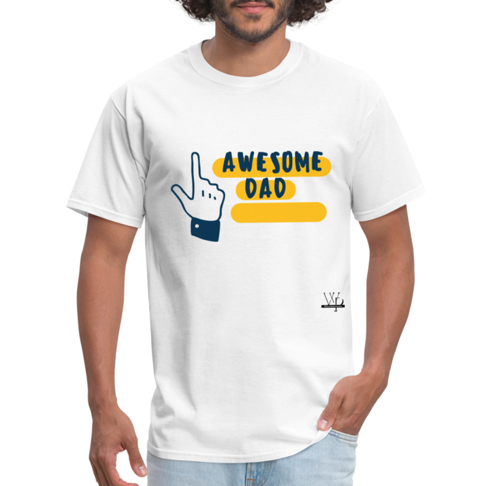 Awesome Dad T-shirt - white