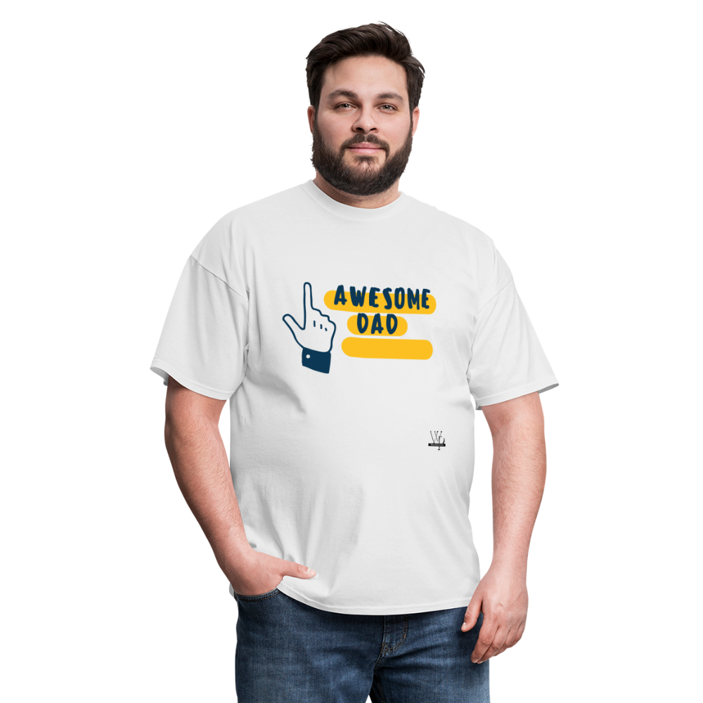 Awesome Dad T-shirt - white