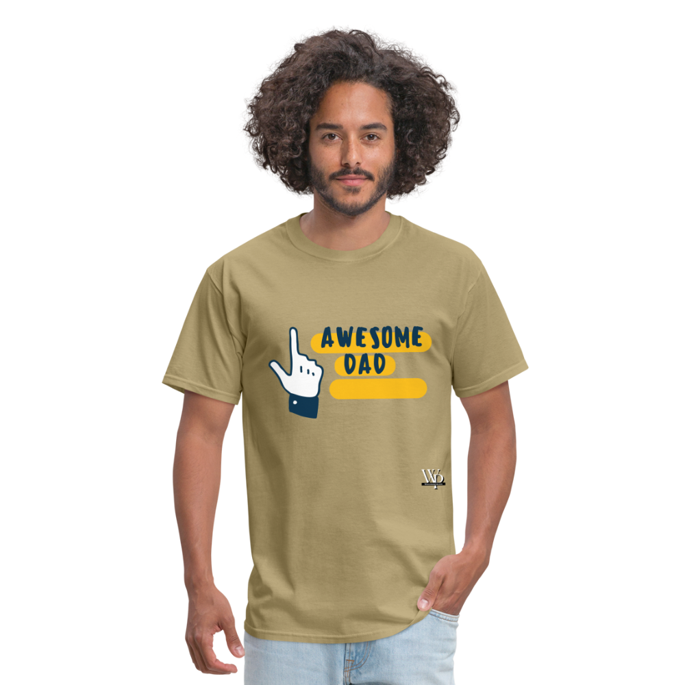 Awesome Dad T-shirt - khaki