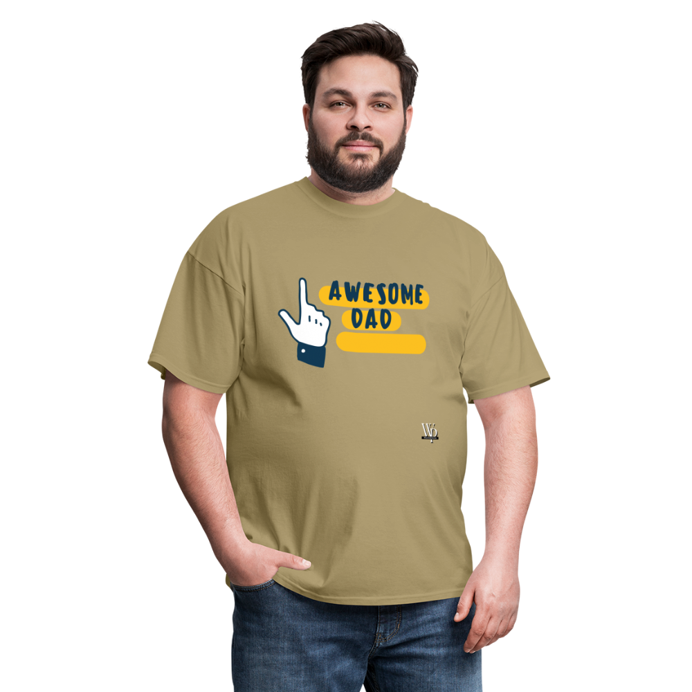 Awesome Dad T-shirt - khaki