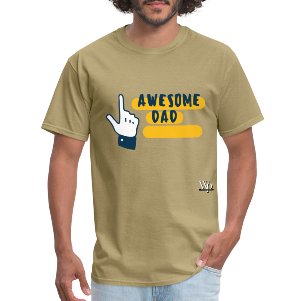 Awesome Dad T-shirt - khaki