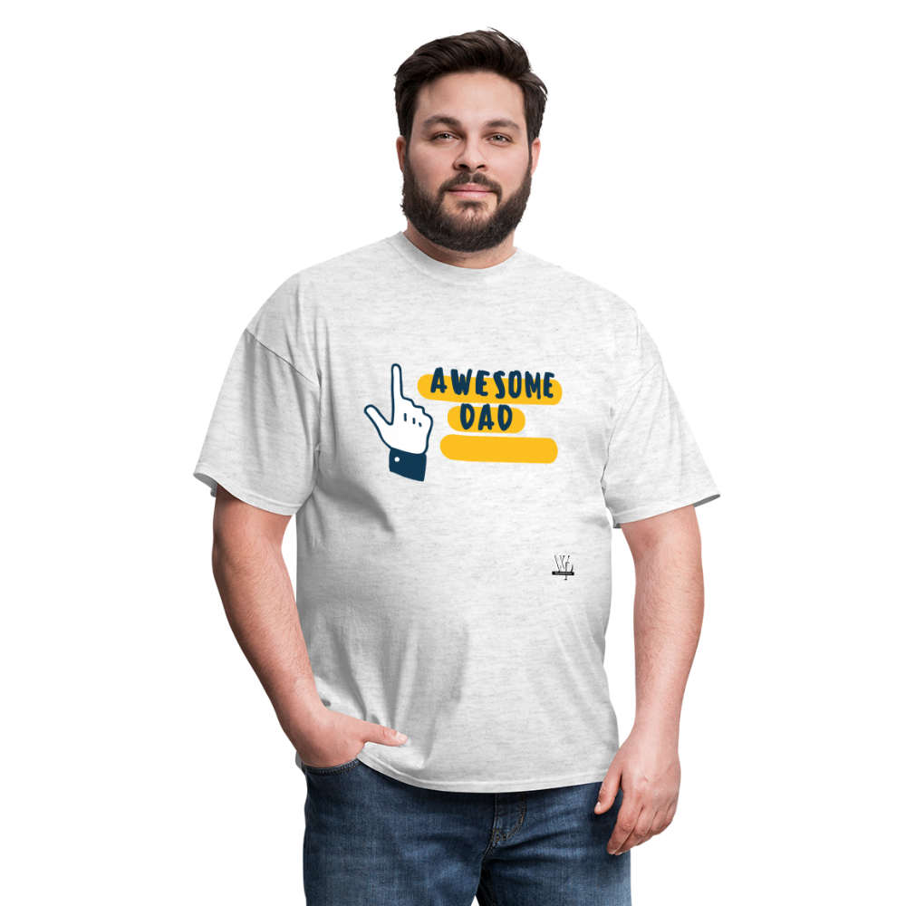 Awesome Dad T-shirt - light heather gray