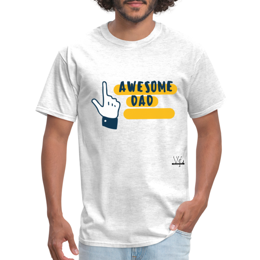 Awesome Dad T-shirt - light heather gray
